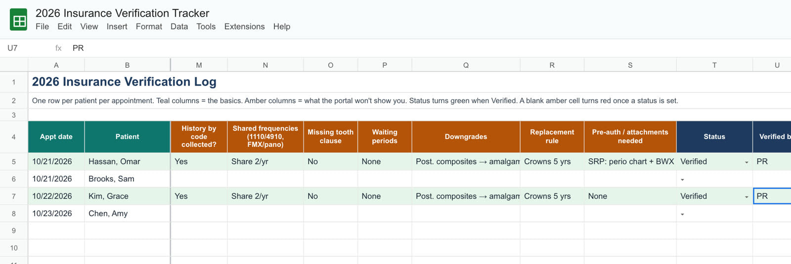 The 2026 Insurance Verification Tracker